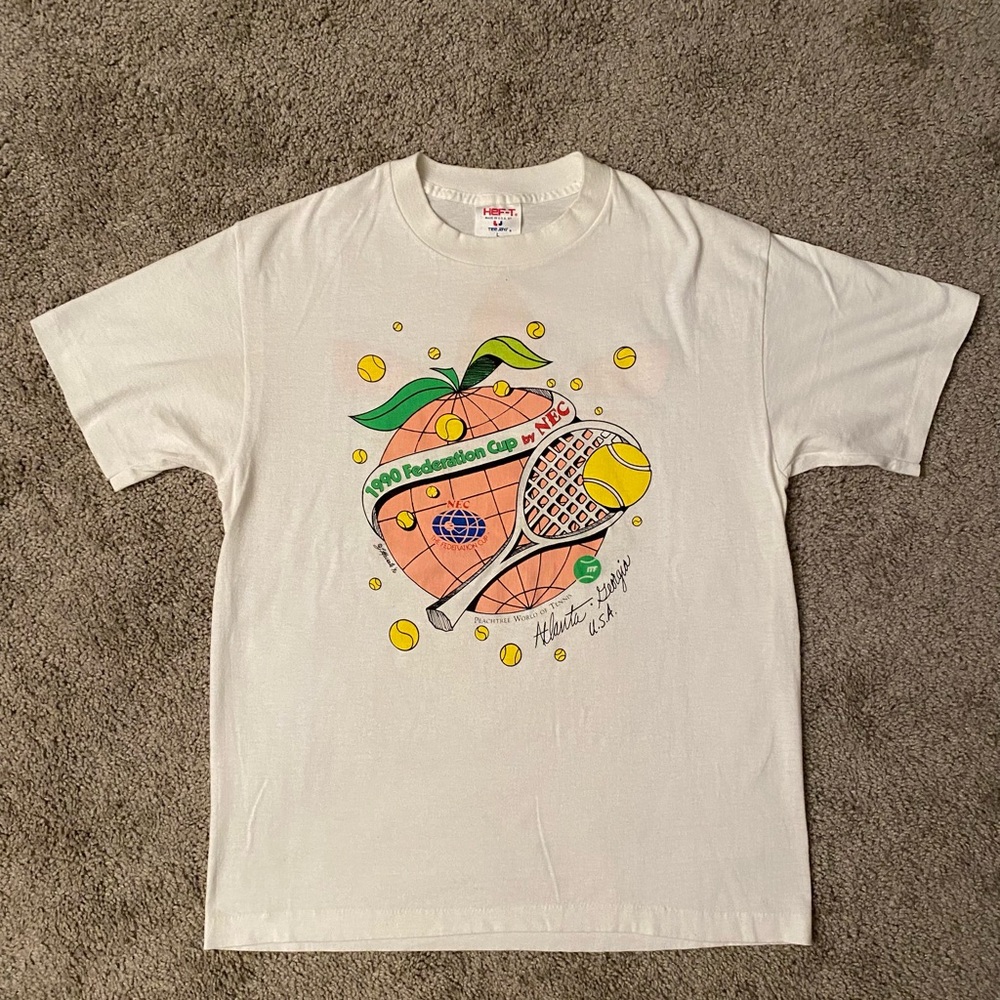 Vintage NEC/Adidas 1990 Federation Cup Tennis Shirt